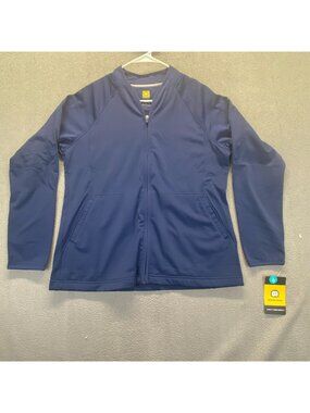 Wink Women's Premiere Flex Full-Zip Scrub Jacket Size M Navy Blue 8209 NEW
